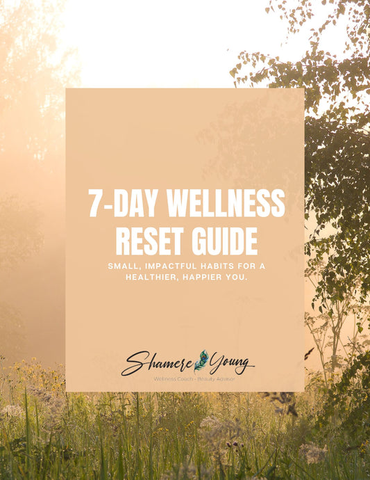 Cover photo of 7 Day Wellness Reset guide with soft background