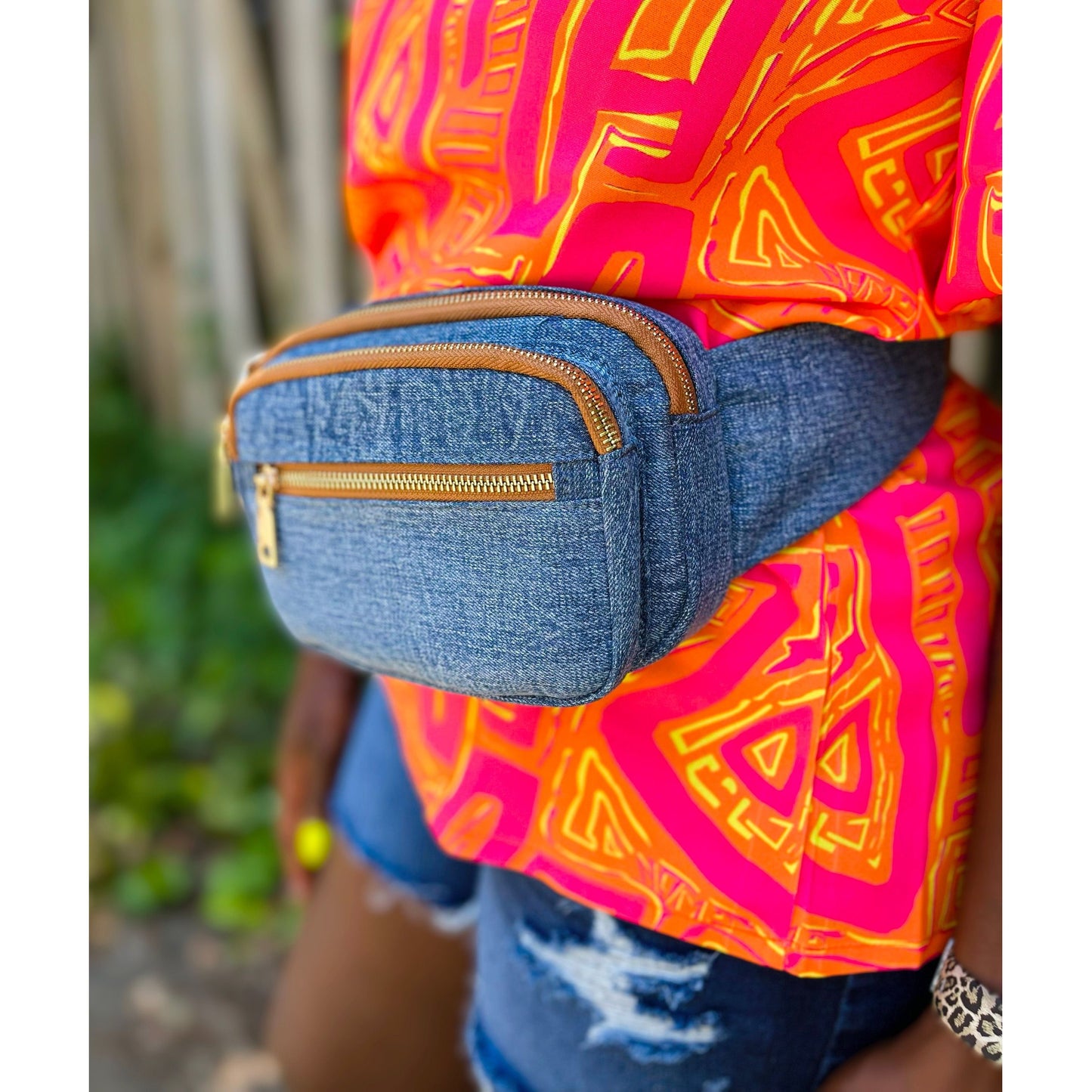 Haley Denim Fanny Pack